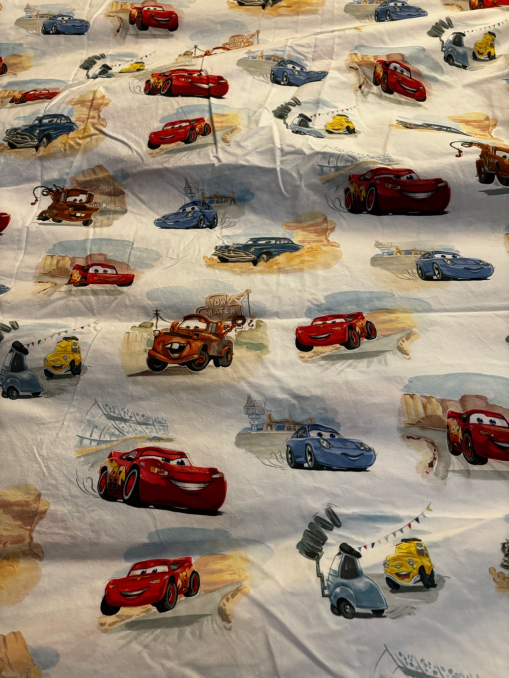 Rare Discontinued Disney Pixar Cars Duvet - Twin Size Pottery Barn Kids